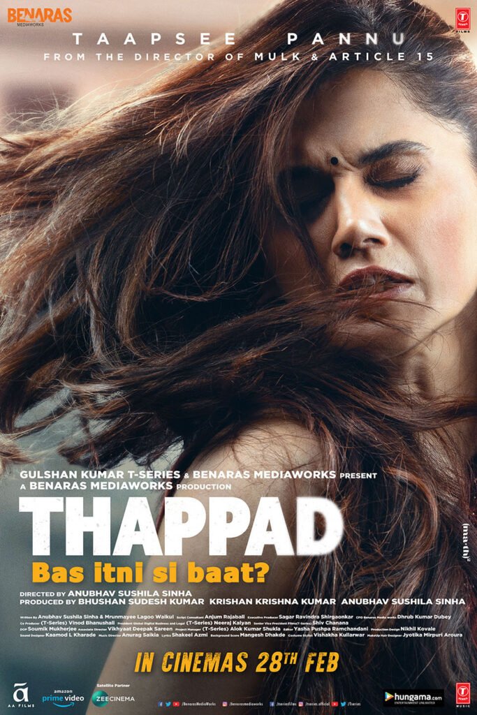 Thappad Movie (2020) – Release Date, Cast, Story, Trailer, Poster, Budget, Collection, Review 1 Thappad Movie (2020) – Release Date, Cast, Story, Trailer, Poster, Budget, Collection, Review