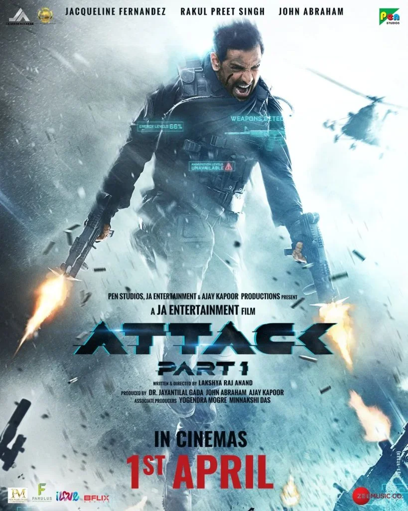 Attack: Part 1 Movie (2022) – Release Date, Cast, Story, Trailer, Poster, Budget, Collection, Review 1 Attack Part 1 Movie (2022) Cast & Crew, Release Date, Story, Review, Poster, Trailer, Songs