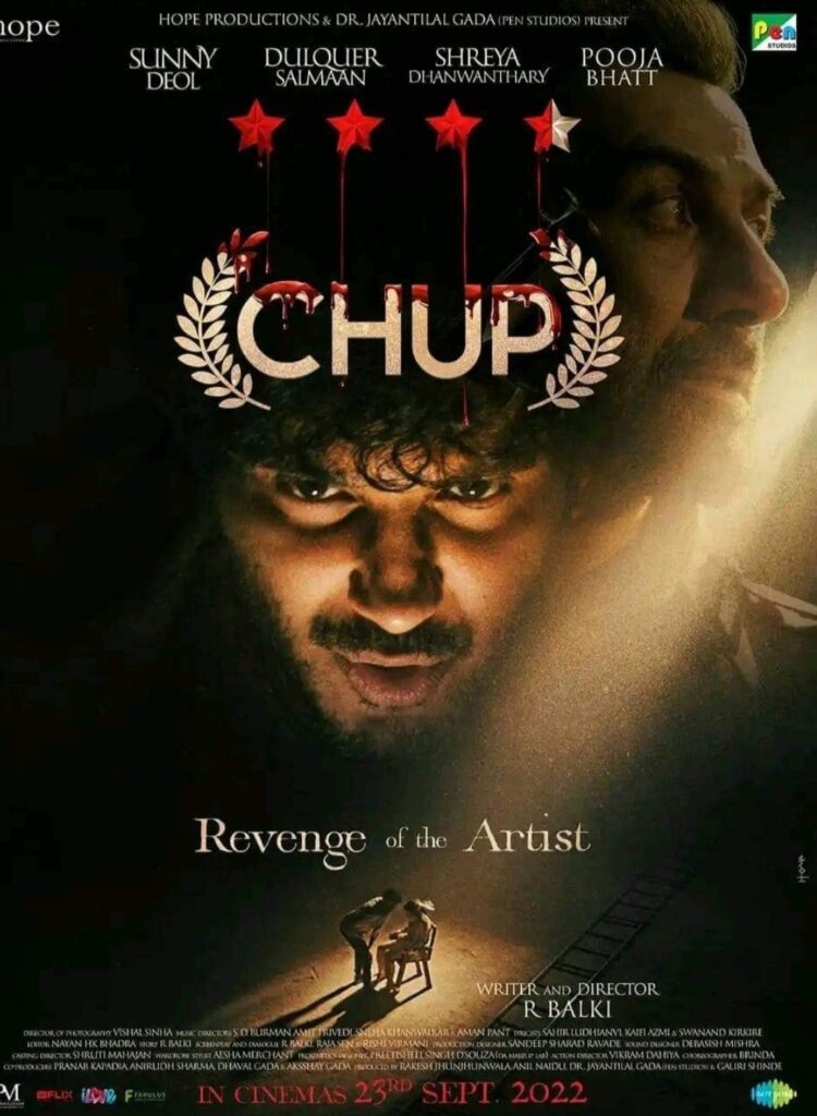 Chup Movie (2022) – Watch Online, Release Date, Cast, Story, Budget, Collection, Trailer, Poster, Review 1 Chup Movie (2022) – Watch Online, Release Date, Cast, Story, Budget, Collection, Trailer, Poster, Review