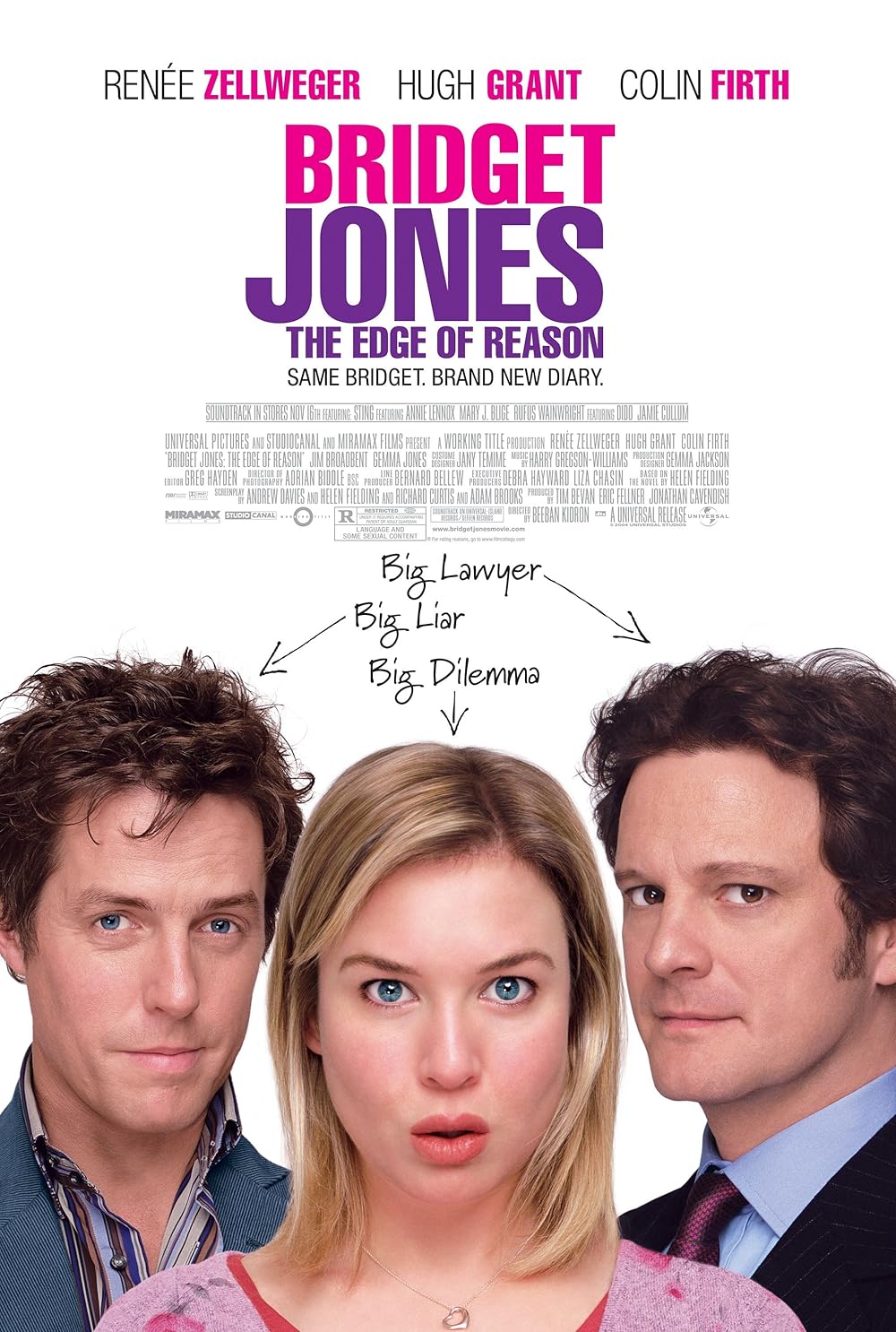 Bridget Jones: The Edge of Reason Movie (2004) - Watch Online, Release Date, Cast, Story, Budget, Collection, Trailer, Poster, Review 1 Bridget Jones: The Edge of Reason Movie Poster