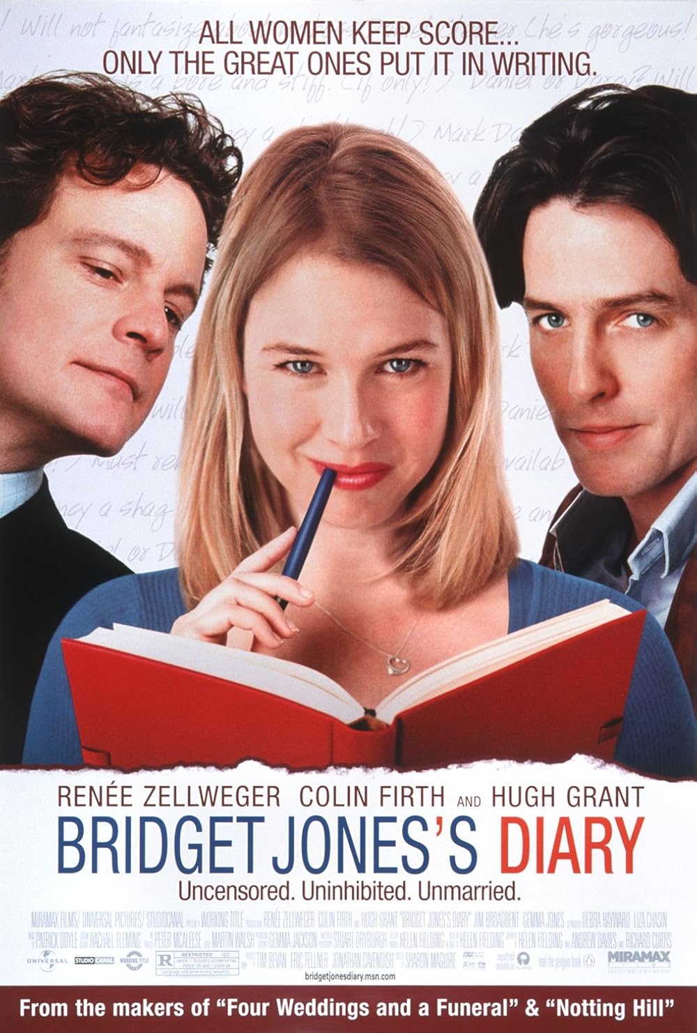 Bridget Jones's Diary Movie (2001) - Watch Online, Release Date, Cast, Story, Budget, Collection, Trailer, Poster, Review 1 Bridget Jones's Diary Movie Poster