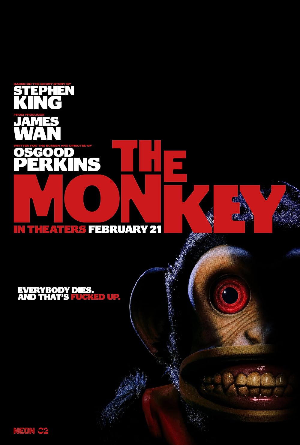 The Monkey Movie (2025) - Watch Online, Release Date, Cast, Story, Budget, Collection, Trailer, Poster, Review 1 The Monkey Movie Poster