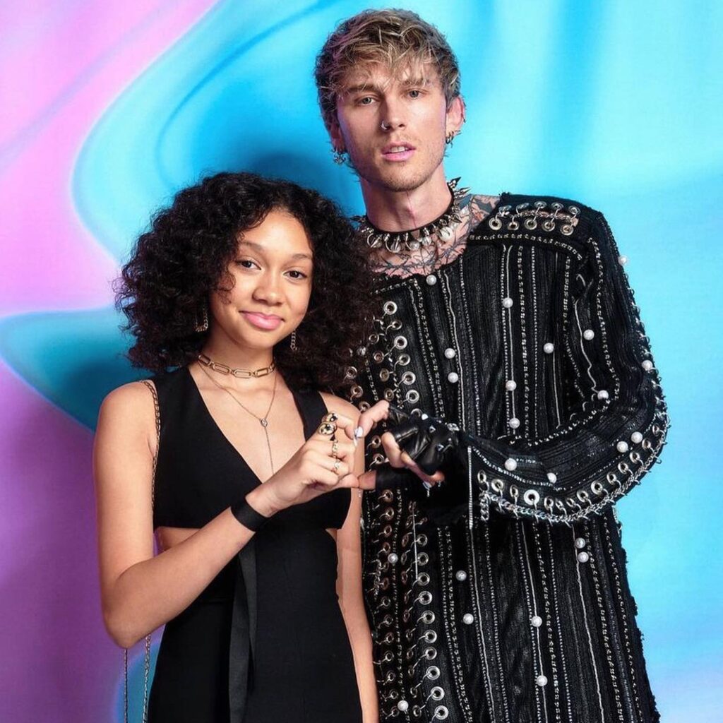 Machine Gun Kelly (MGK) 11 Machine Gun Kelly with his daughter