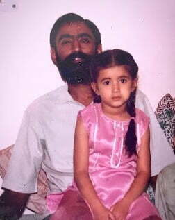 Saba Azad 12 Saba Azad with her father