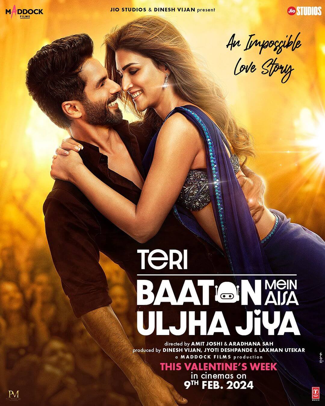 Top 20 Highest Grossing Bollywood Movies of 2024 (Bollywood Box Office Collection Report) 8 Teri Baaton Mein Aisa Uljha Jiya Movie Poster